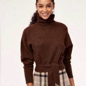 Aritzia Wilfred Lorin wool Sweater brown Small NWT
